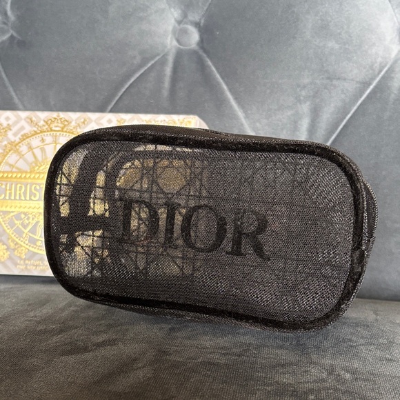 Dior Black Mesh Pouch. Osmotic bag new! - Picture 1 of 8